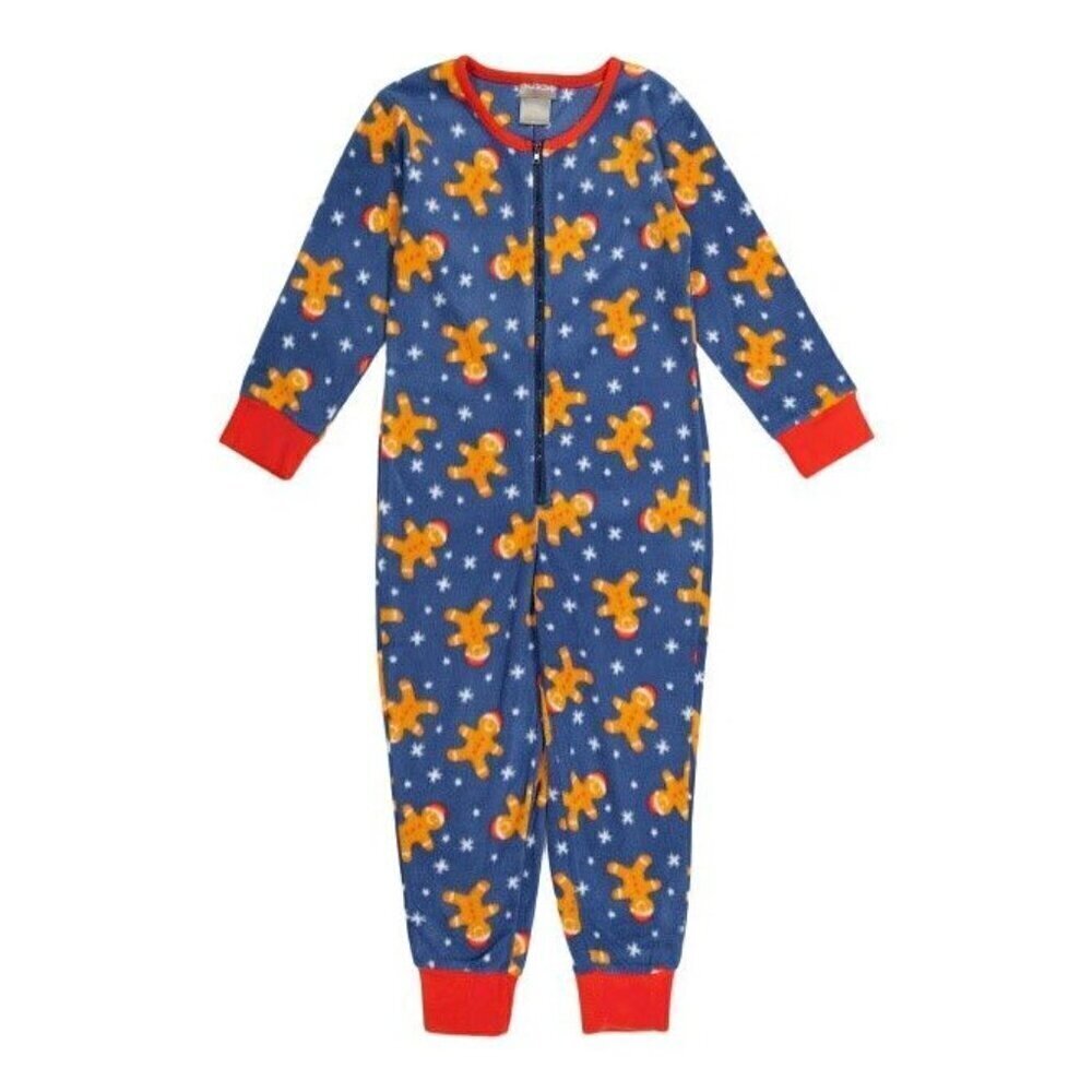 JAMMIES Girls Gingerbread Bodysuit Blue Size 10/12